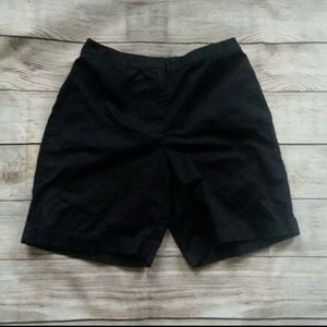 Ann Taylor Black Cotton Shorts Size 6